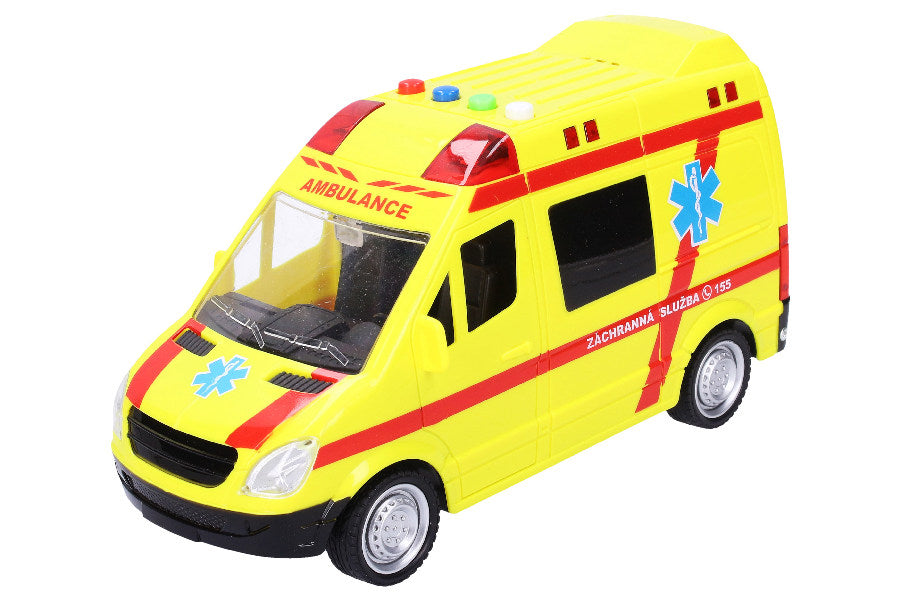 Auto sanitka s efekty 22 cm | Czech Toys | czechmovie