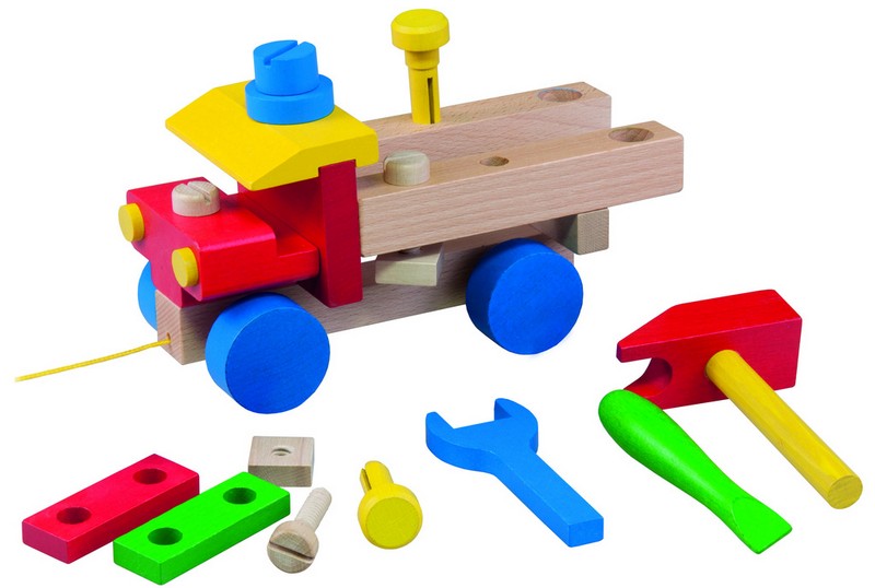 Drevene tahaci montazni auto | Czech Toys | czechmovie