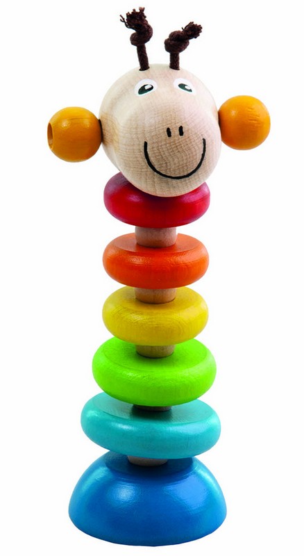 Drevena zirafa na gume | Czech Toys | czechmovie