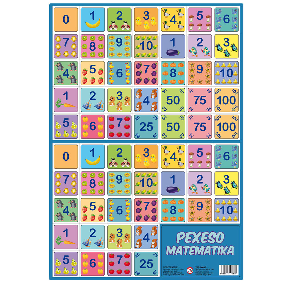 Pexeso Matematika | Czech Toys | czechmovie