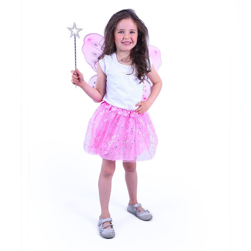 Detsky kostym tutu sukne ruzova motyl s hulkou a kridly | Czech Toys | czechmovie