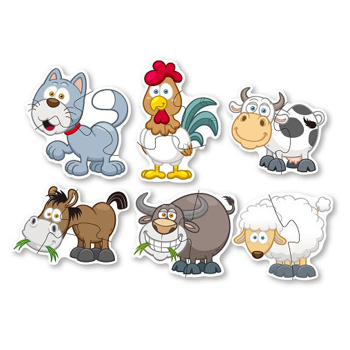 Puzzle velke zvirata domaci | Czech Toys | czechmovie