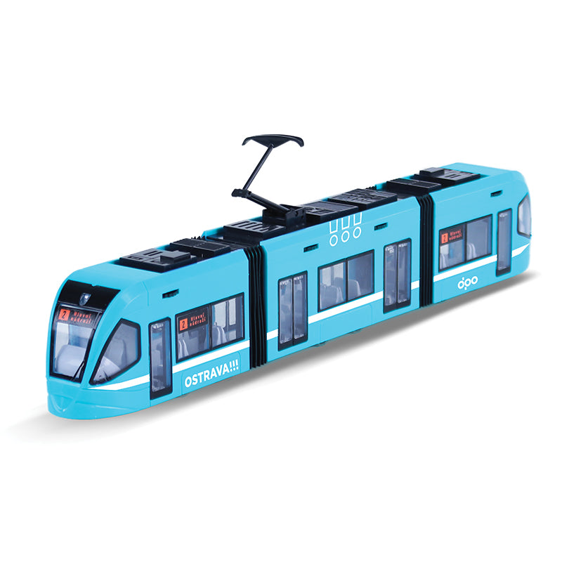 Moderni tramvaj DPO Ostrava modra 47 cm | Czech Toys | czechmovie