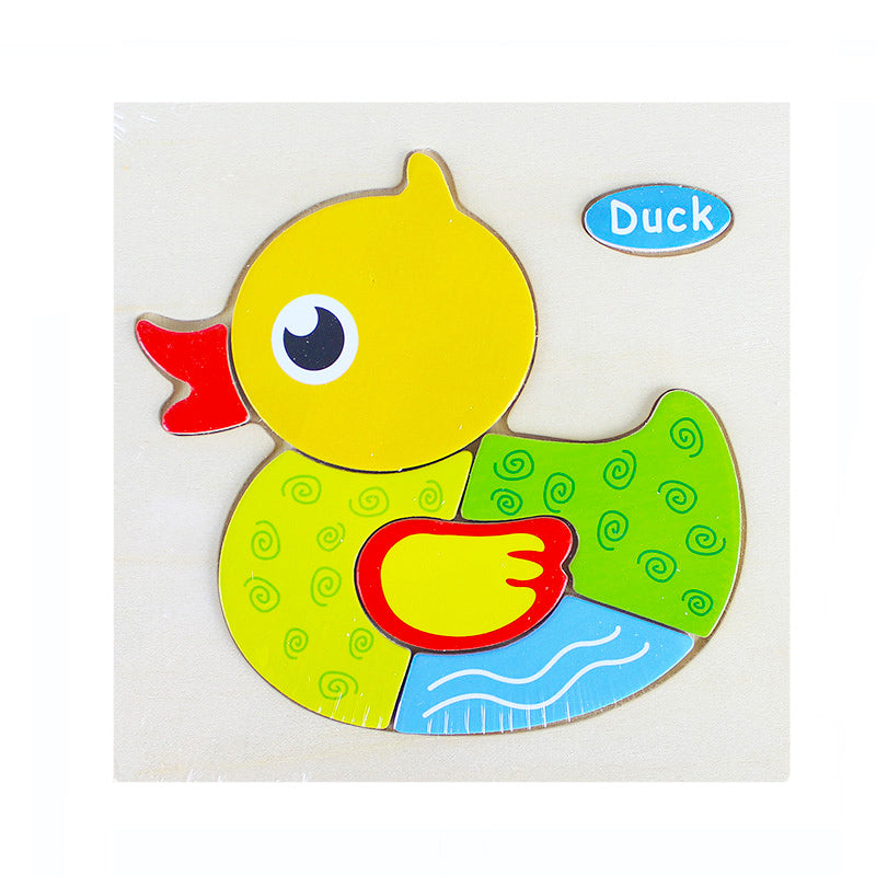 Drevene puzzle - zvirata 4 druhy | Czech Toys | czechmovie