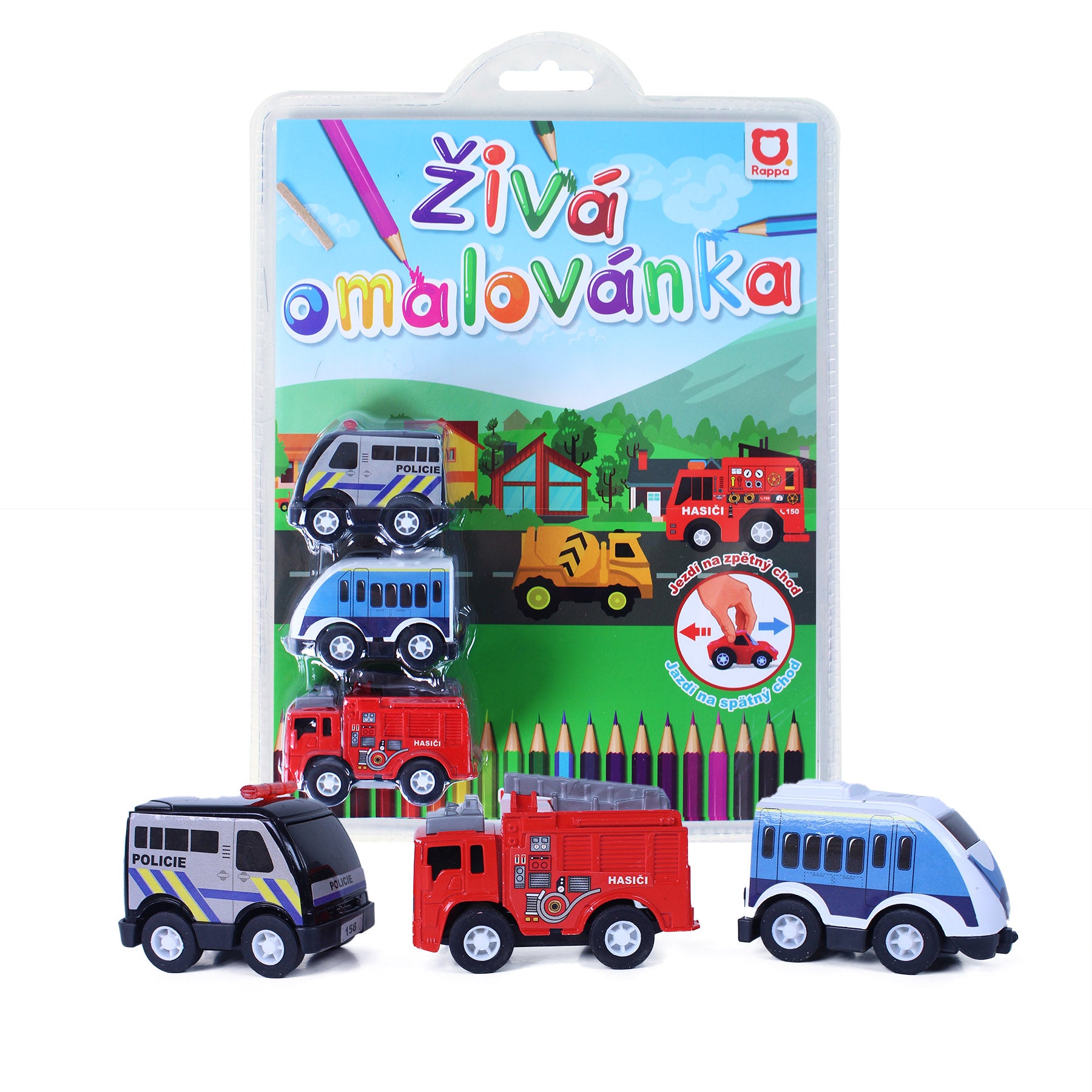 Ziva omalovanka auta 3 ks | Czech Toys | czechmovie