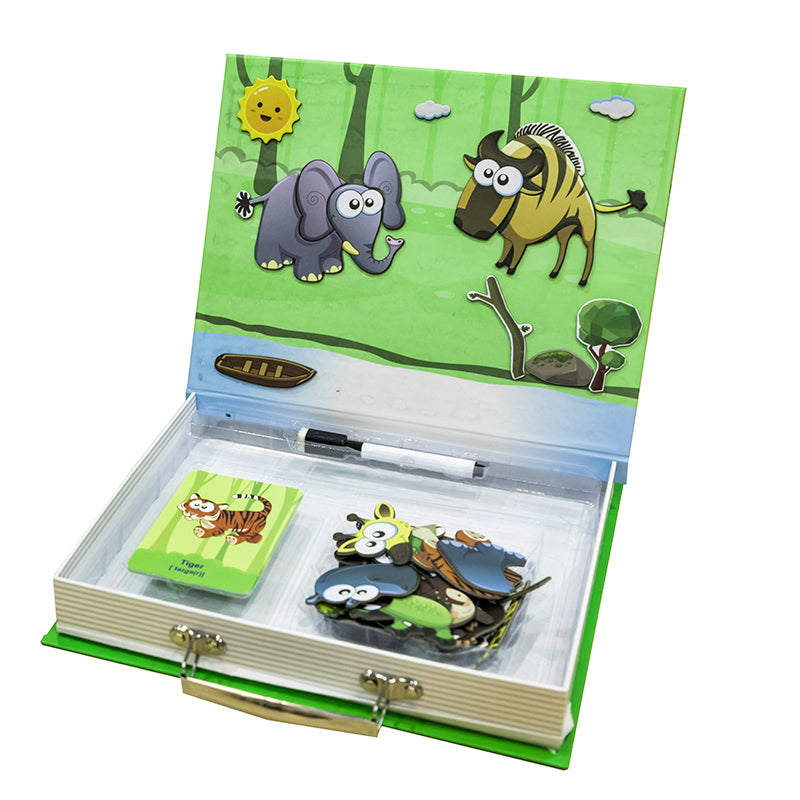 Skladacka magneticke tvary s predlohou zvirata 60 ks | Czech Toys | czechmovie