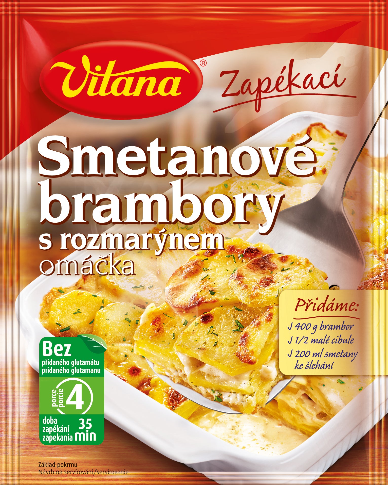 Vitana Smetanove Brambory S Rozmarynem zapekaci
