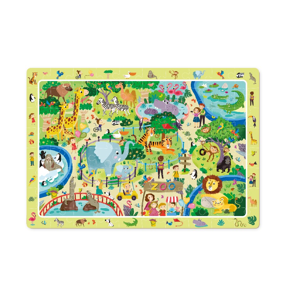 Puzzle s hledanim obrazku ZOO 80 dilku | Czech Toys | czechmovie