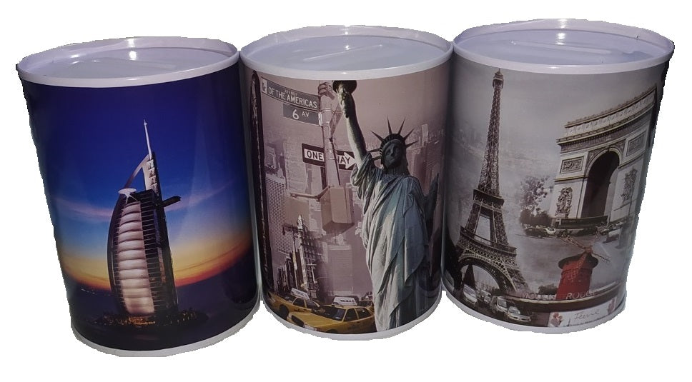 Pokladnicka plechova svetove metropole | Czech Toys | czechmovie