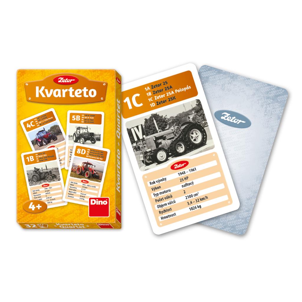 Karty kvarteto Zetor | Czech Toys | czechmovie