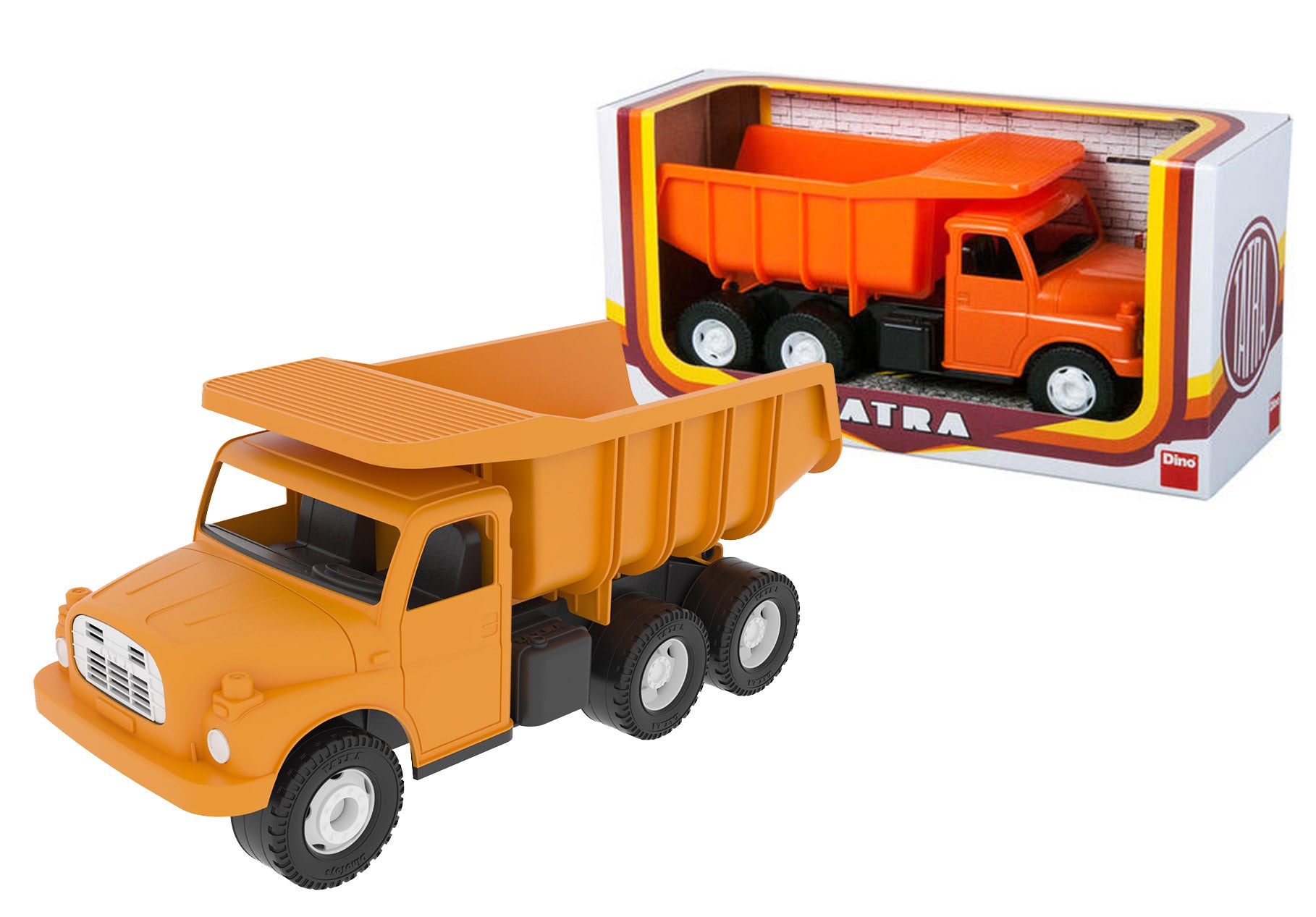 Auto Tatra 148 oranzova plastova 30cm | Czech Toys | czechmovie