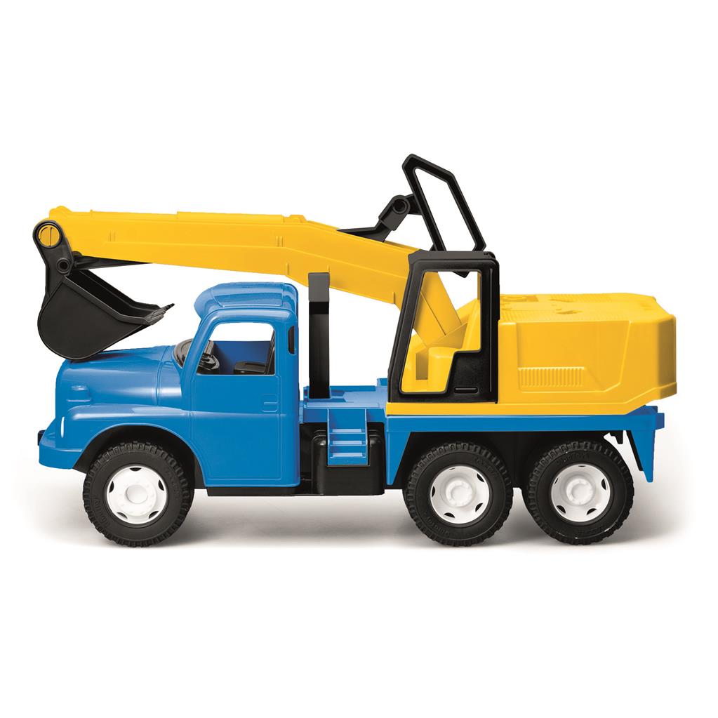 Auto Tatra 148 bagr 72cm modrozluty plastovy | Czech Toys | czechmovie