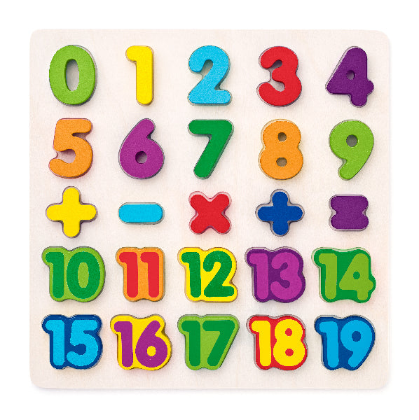 Puzzle - cislice na desce | Czech Toys | czechmovie