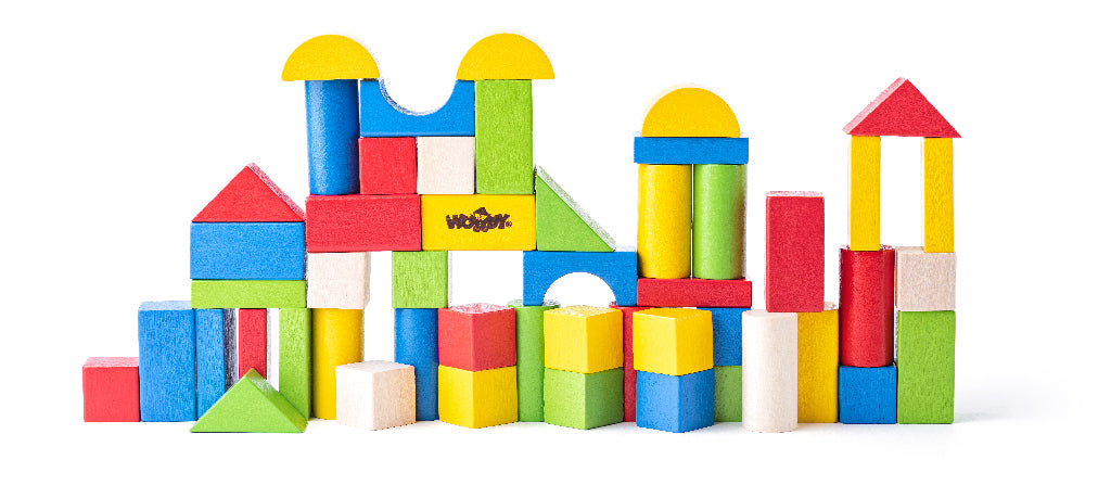 Drevene kostky barevne 50 ks - 2.5 cm | Czech Toys | czechmovie