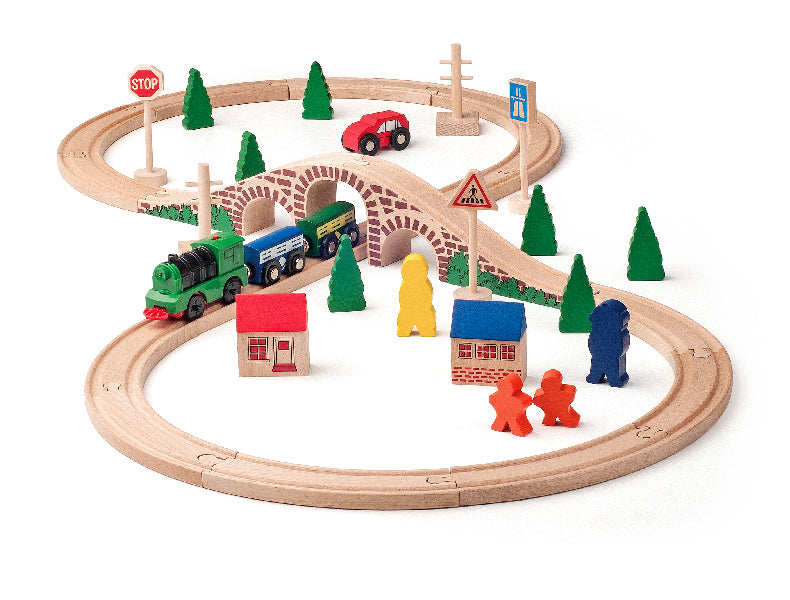 Vlackodraha osmicka s el.masinou 40 dilu | Czech Toys | czechmovie