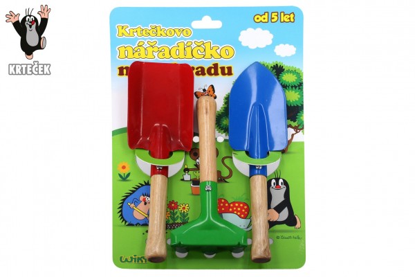 Naradi na pisek a zahradu Krtek 3 ks na karte | Czech Toys | czechmovie