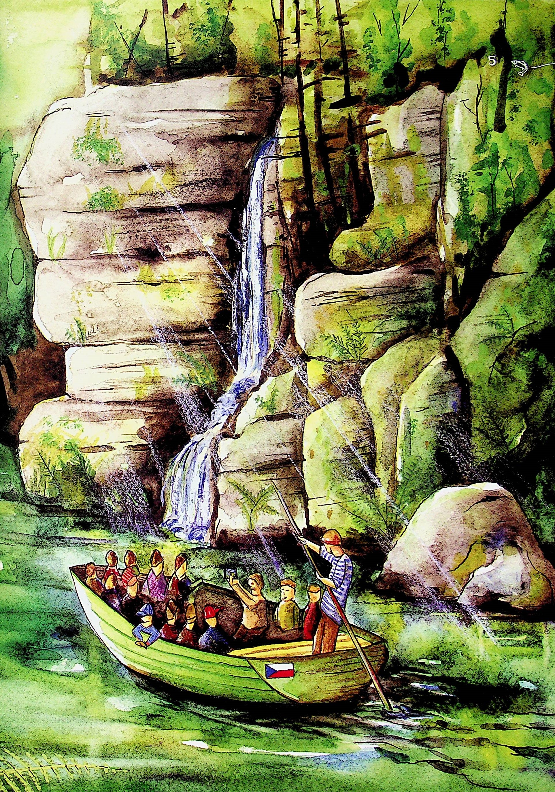 Jan Opatril: Viki the Little Trout is running away from Kamenice (english)