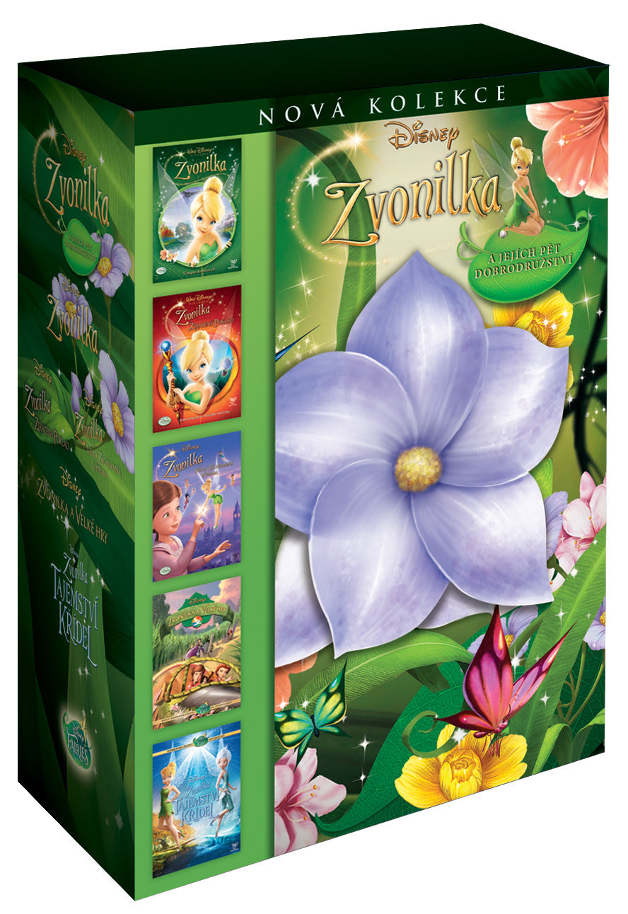 Zvonilka kolekce 1.- 5. 5DVD / Tinker Bell Box Set
