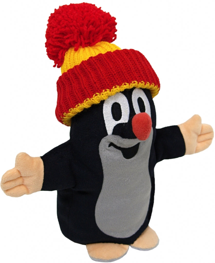Krtek 25cm kulich manasek - Little Mole 25cm hand puppet with hat