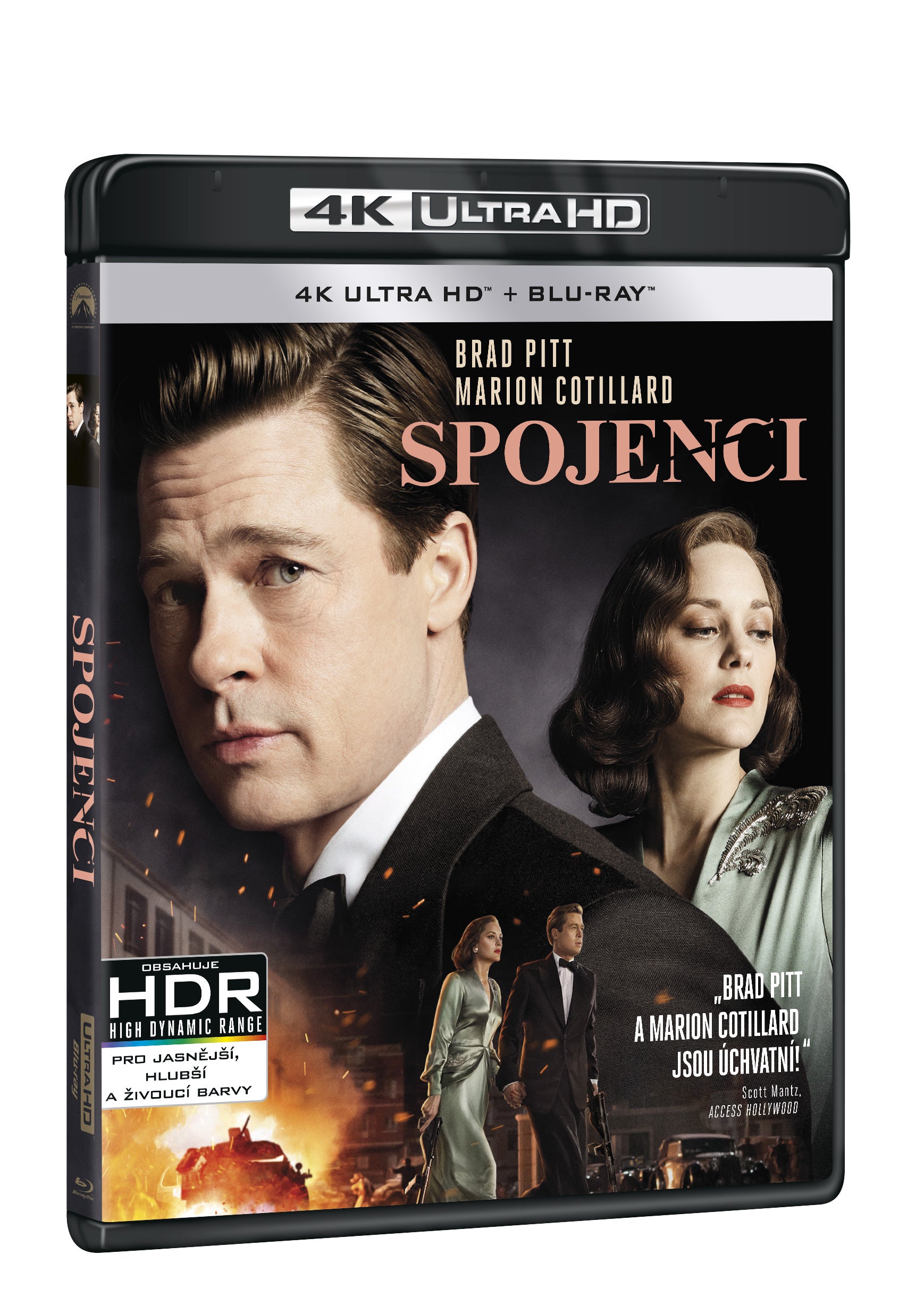 Spojenci 2BD (UHD+BD) / Allied - Czech version