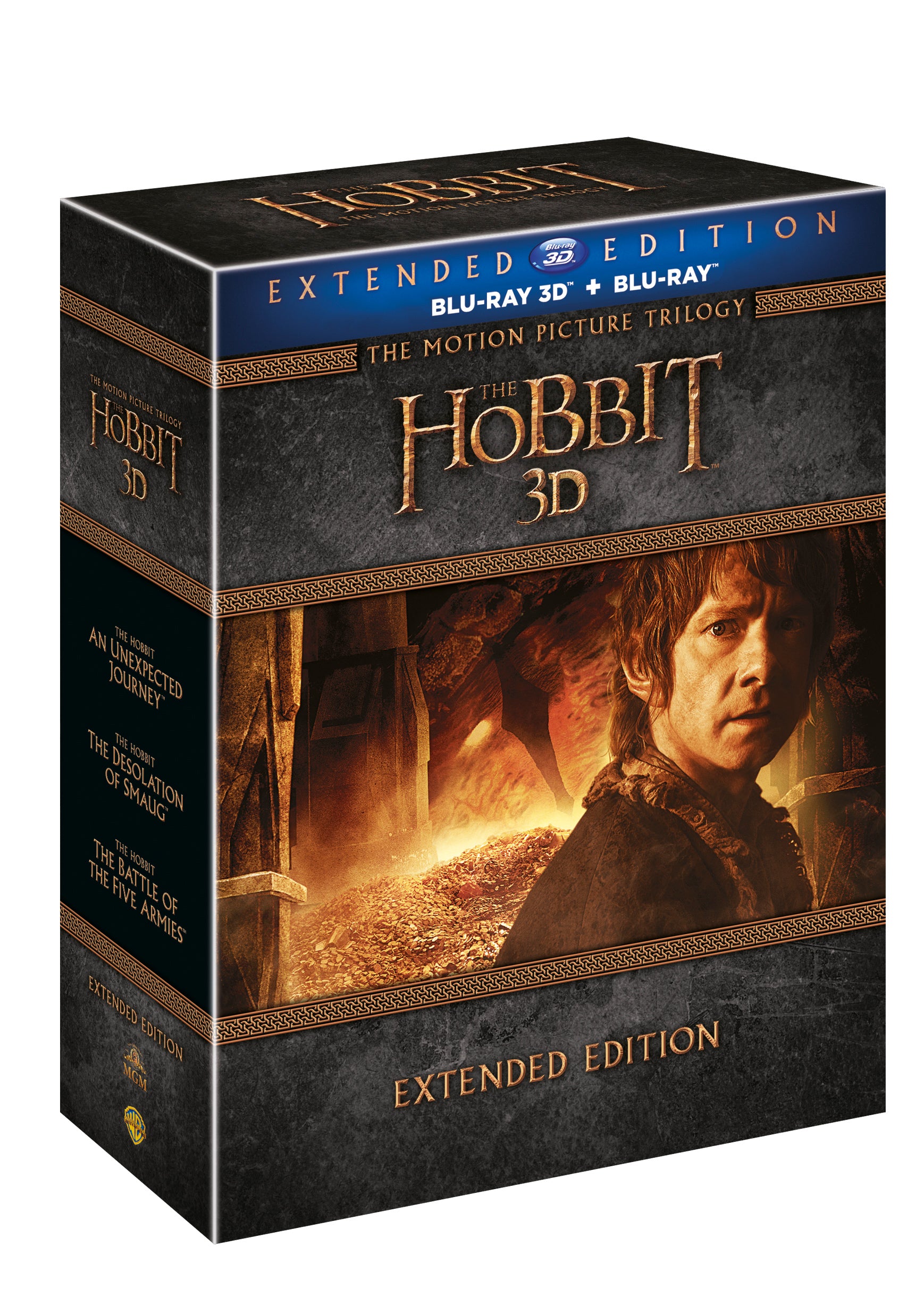 Hobit kolekce 1.-3. (15Blu-ray 3D+2D) - prodlouzene verze (3D+2D)