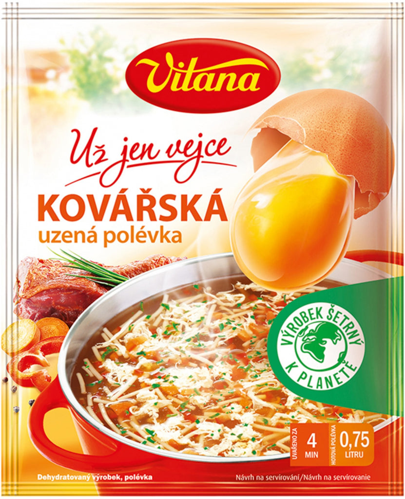 Nur Eier – geräucherte Schmiedesuppe