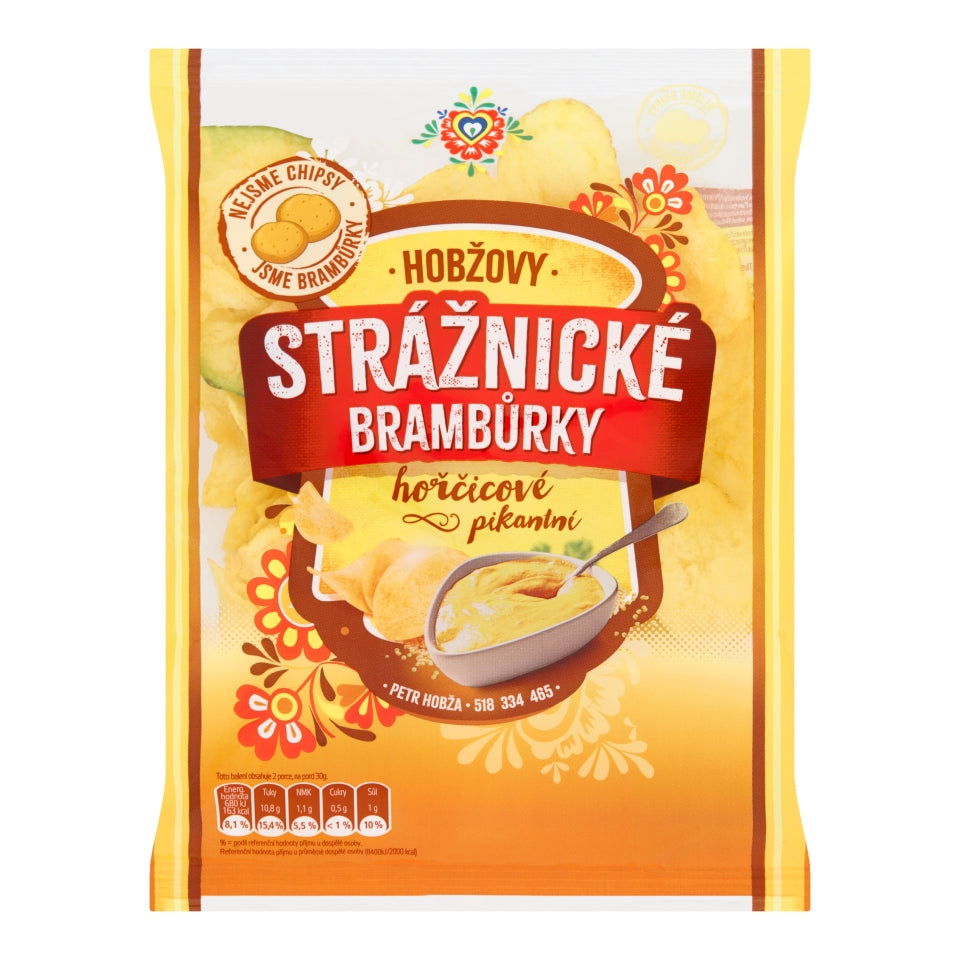 Petr Hobza Straznicke Potato Chips Mustard / Straznicke Bramburky Horcicove
