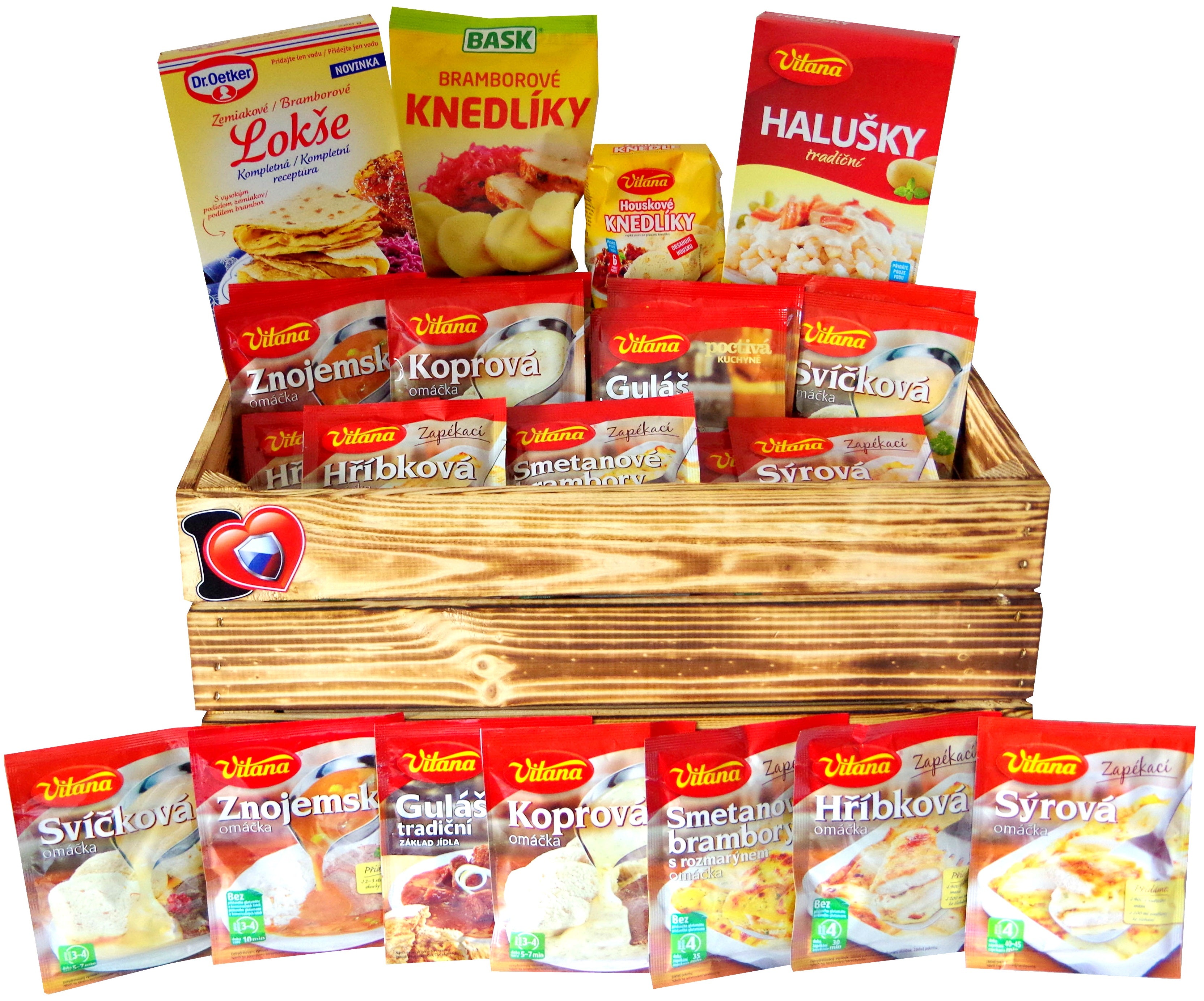 Czech sauces and dumplings set