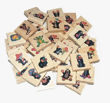 Little Mole Wooden Memory Game/Krtecek drevene pexeso - czechmovie