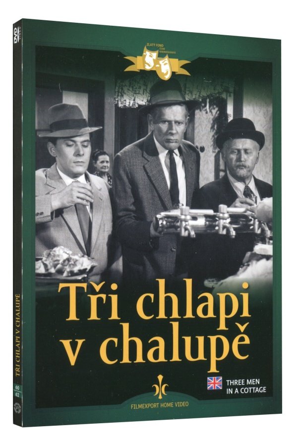 Drei Männer in einer Hütte / Tri chlapi v chalupe
