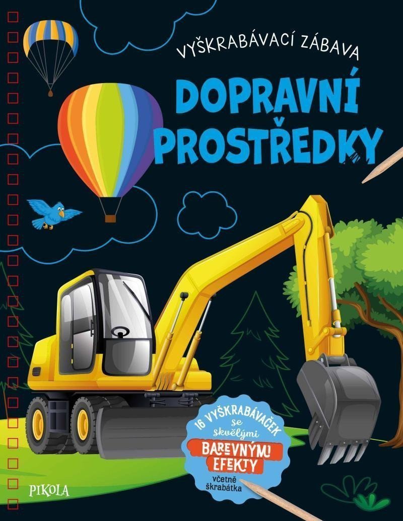 Vyškrabávací zábava Dopravní prostředky