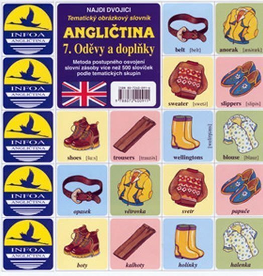 Najdi dvojici - Angličtina - 7 Oděvy a doplňky – group of authors