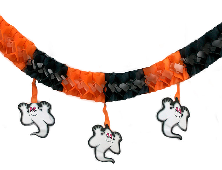 Halloween paper ghost garland 3 m