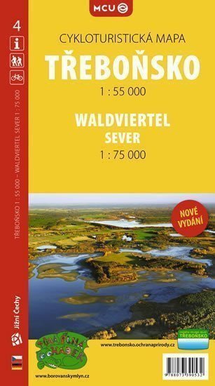 Třeboňsko - cykloturistická mapa č 4 155 000
