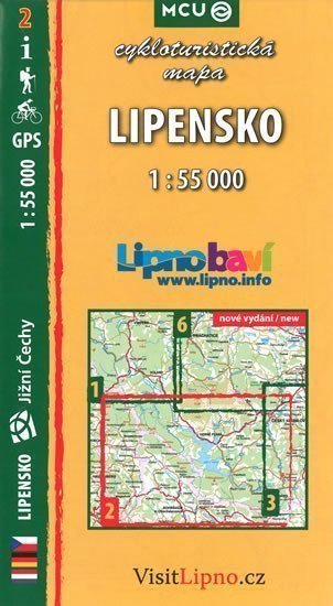 Lipensko - cykloturistická mapa č 2 155 000