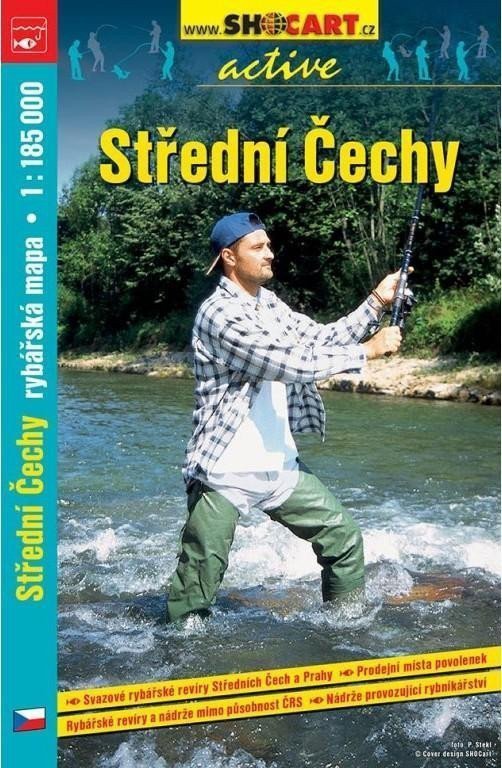 Střední Čechy rybářská mapa