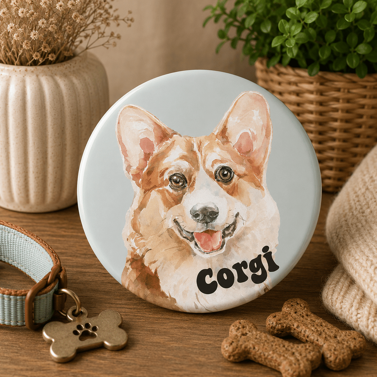Corgi Pin Badge