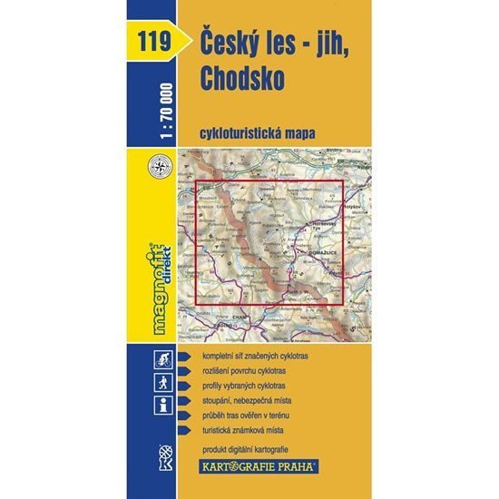 1 70T119-Český les-jihChodsko cyklomapa