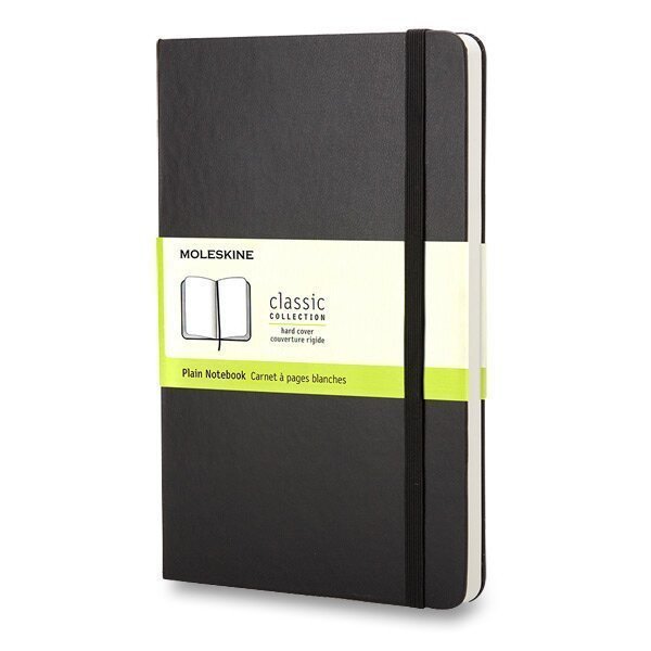 Zápisník Moleskine - tvrdé desky S čistý - černý