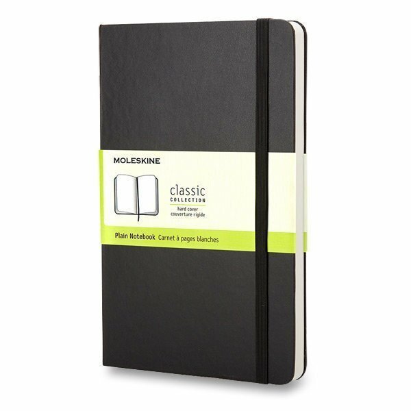 Zápisník Moleskine - tvrdé desky L čistý - černý