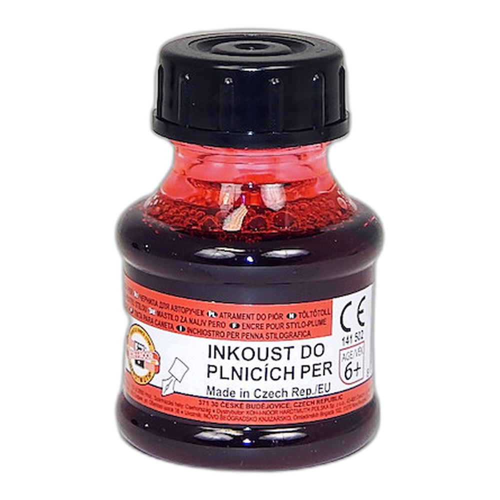 Koh-i-Noor 141502 Fountain Pen Ink Red 50 g