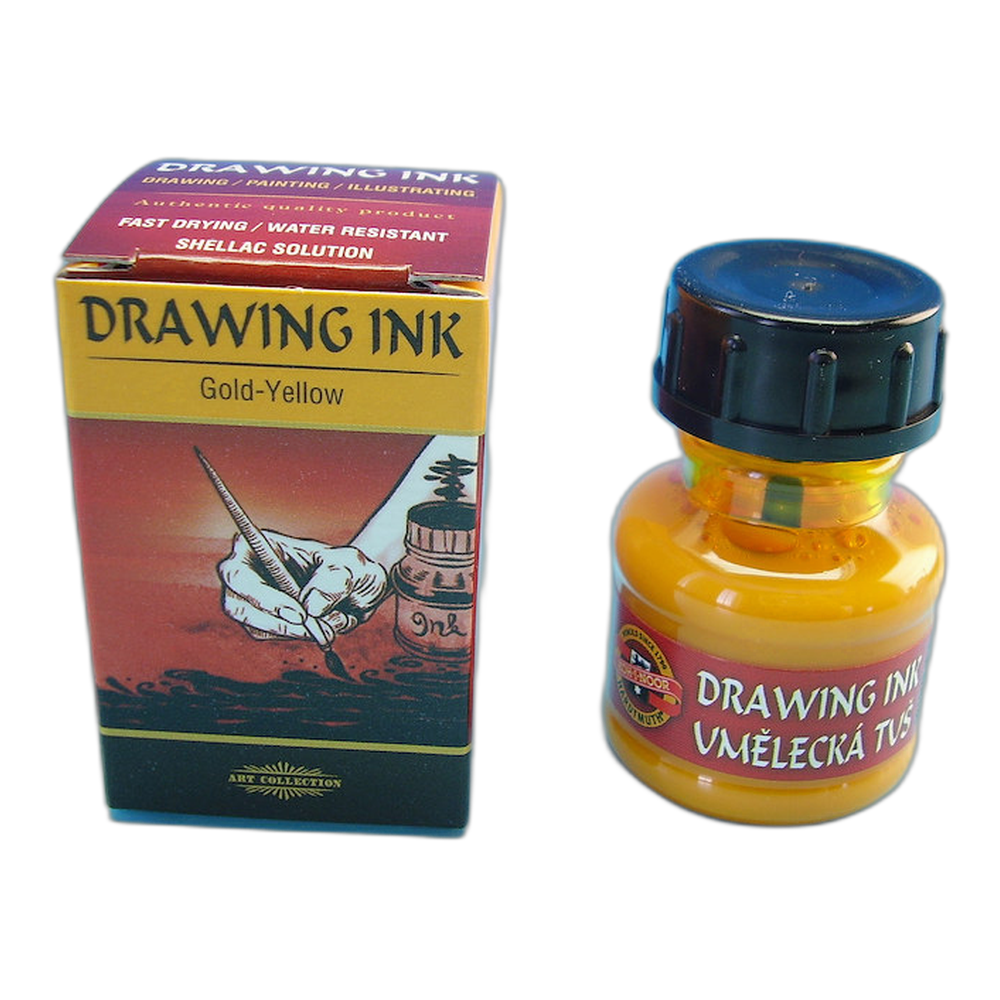 Koh-i-Noor Artist Shellac Ink 2210 Golden Yellow 20 g
