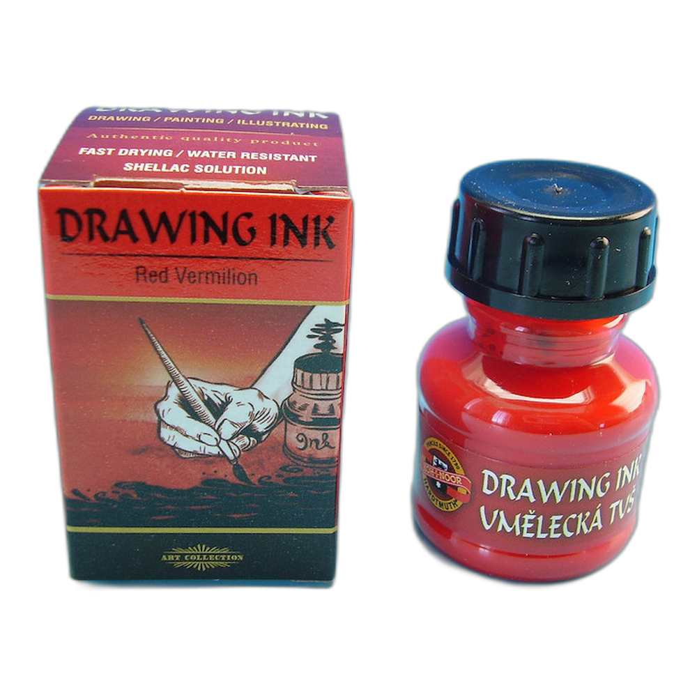Koh-i-Noor Artist Shellac Ink 2300 Vermilion Red 20 g