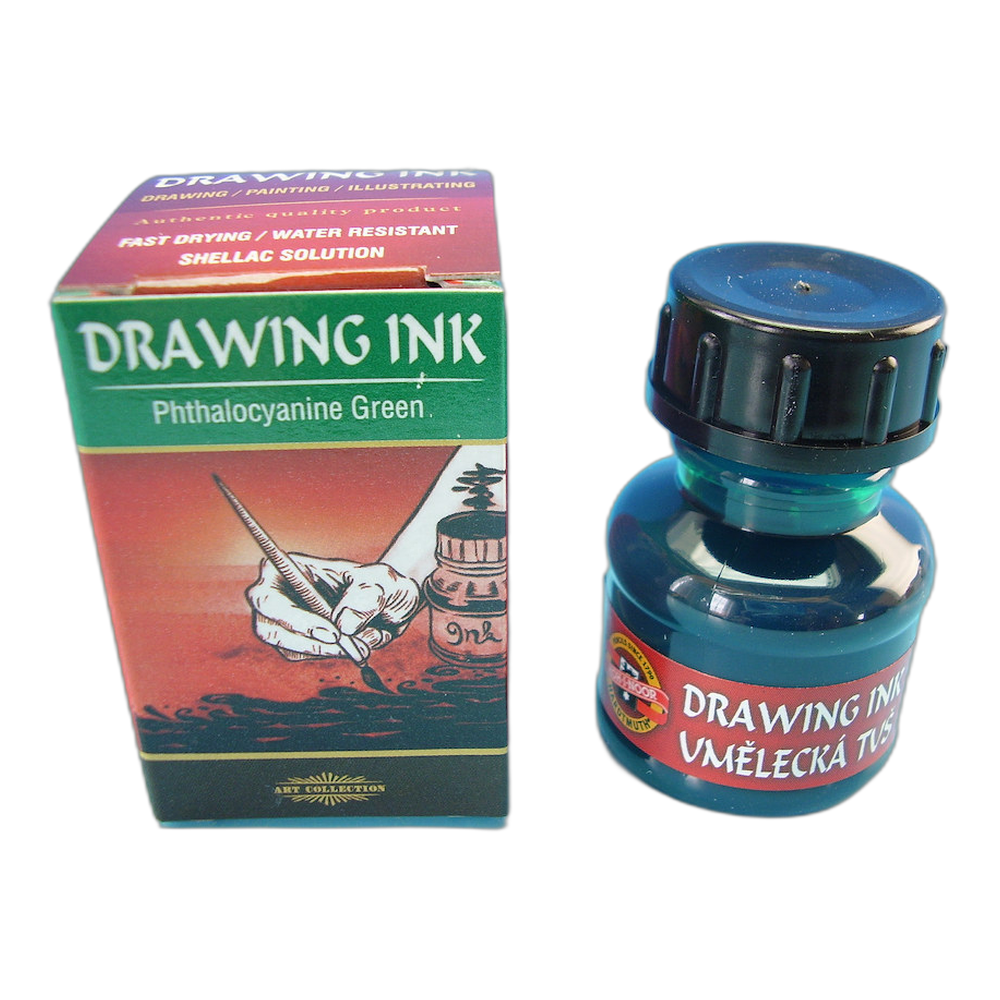 Koh-i-Noor Artist Shellac Ink 2500 Phthalocyanine Green 20 g