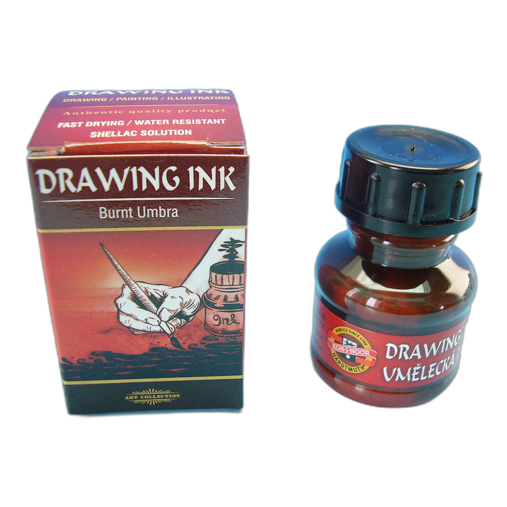 Koh-i-Noor Artist Shellac Ink 2600 Burnt Umber 20 g