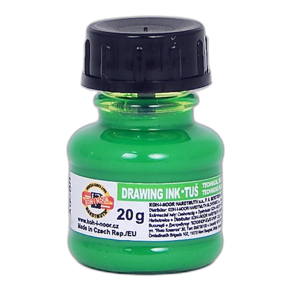 Koh-i-Noor Drawing Ink 1417 Fluorescent Green 20 g