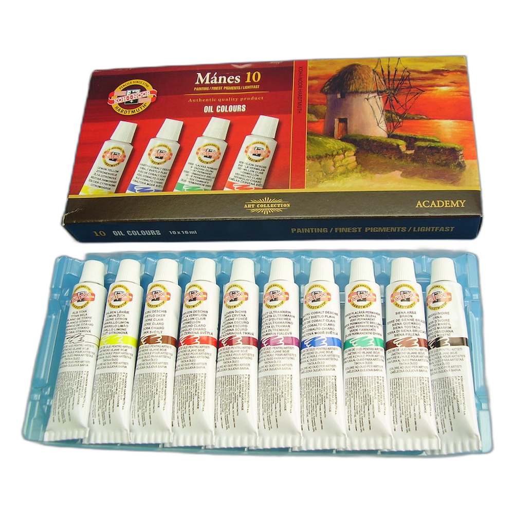 Koh-i-Noor Manes Oil Colours Set 10 x 16 ml