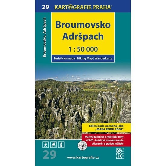 1 50T 29-Broumovsko Adršpach turistická mapa