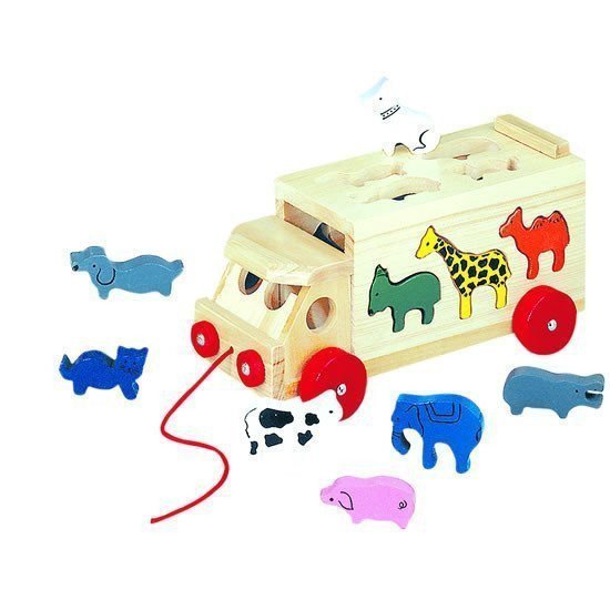 Skládací kamion se zvířaty