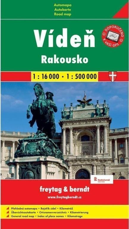 Vídeň  Rakousko mapy 116 000 1500 000